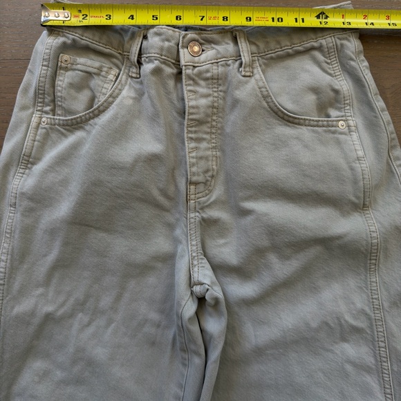 We The Free Free People Women’s Barrel Pants 26 Faded Light Gray - Picture 3 of 11